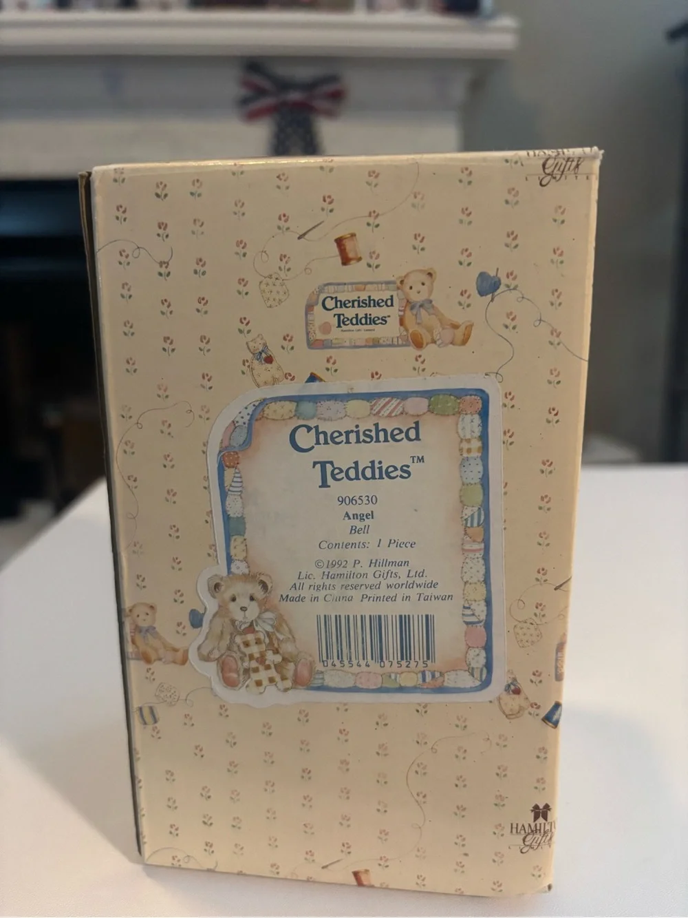 Vintage Cherished Teddies Angel Bell Figurine 906530 Hamilton Gifts Box 1992